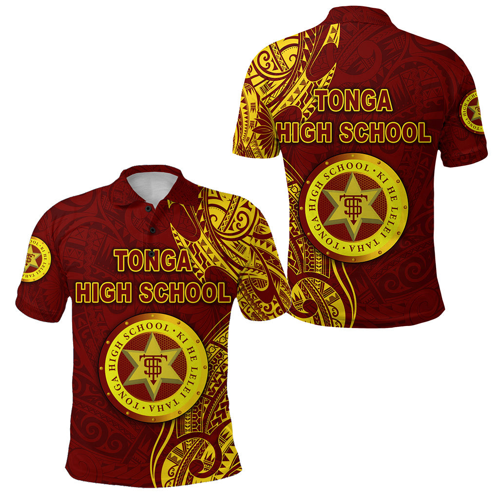 Tonga High School Polo Shirt Simple Vibes - Maroon