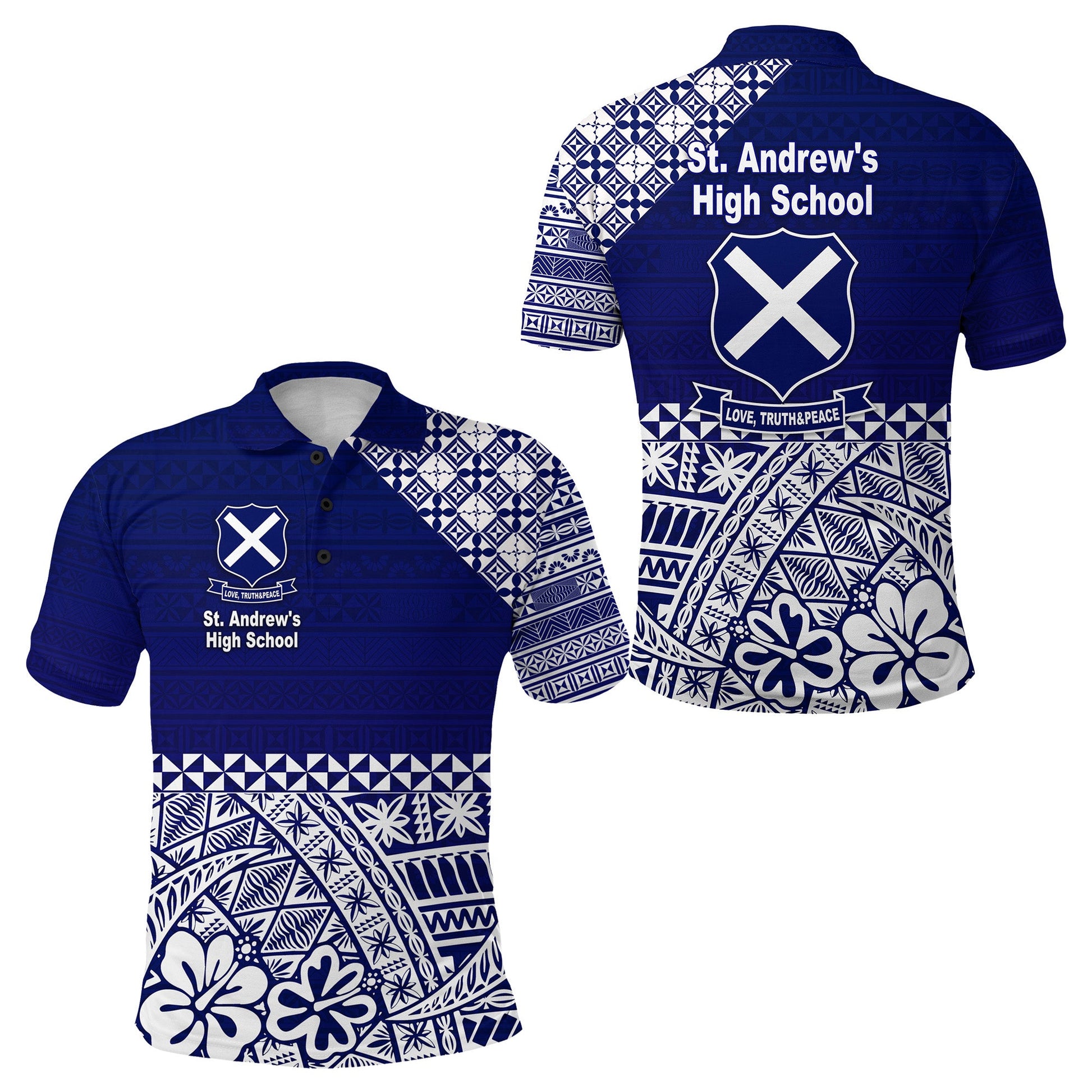 St. Andrew's High School Polo Shirt Tonga Kupesi Vibes