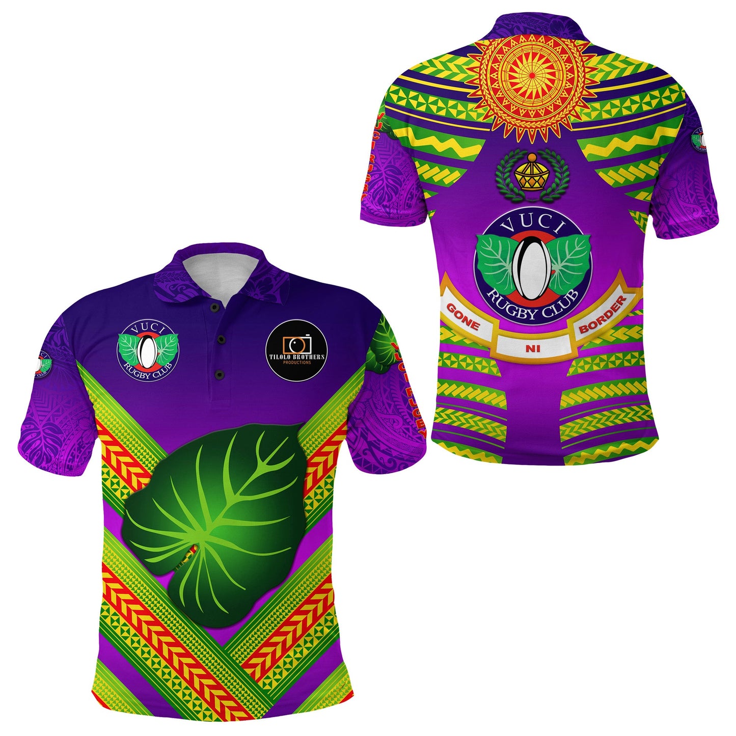 Fiji Vuci Rugby Club Polo Shirt Creative Style - Purple
