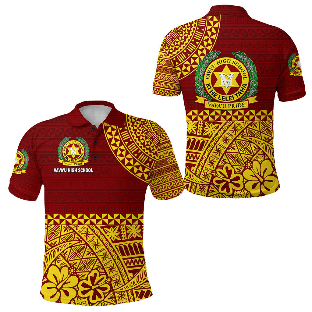Tonga Vava'u High School Polo Shirt Kupesi Vibes - Maroon