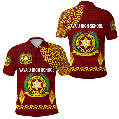 Tonga Vava'u High School Polo Shirt Simple Style - Maroon