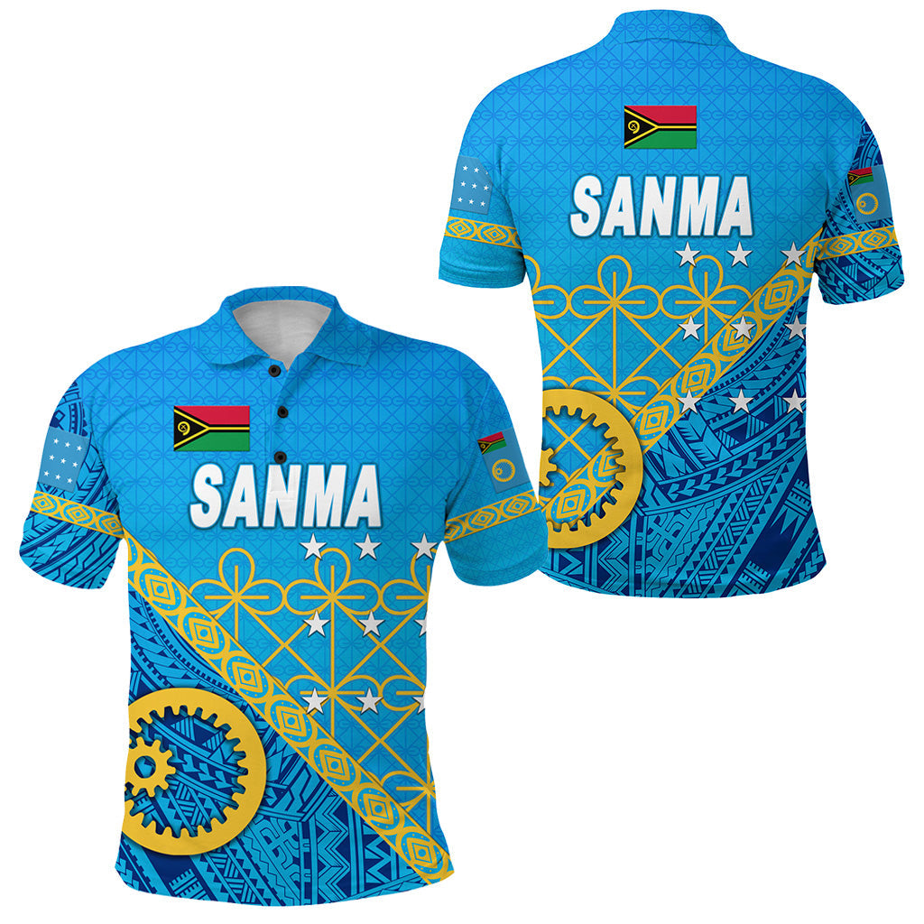 Sanma Province Polo Shirt Vanuatu Pattern Unique Style NO.1