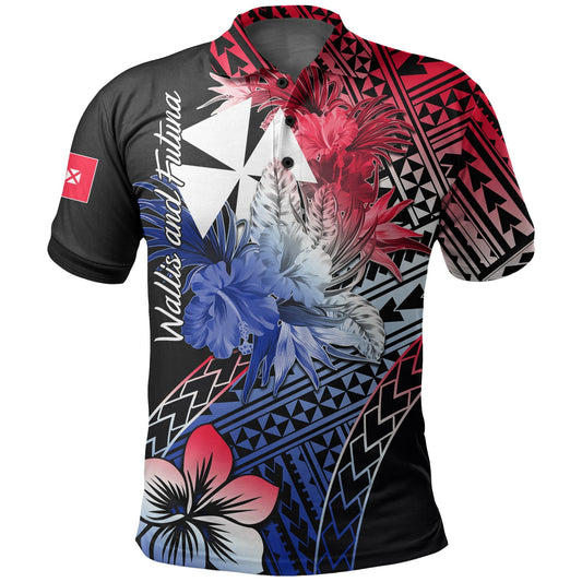 Wallis and Futuna Polo Shirt Hibiscus