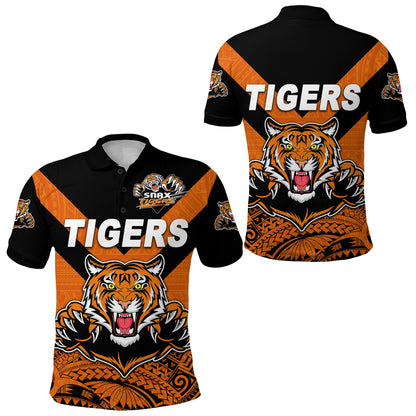Papua New Guinea Lae Snax Tigers Polo Shirt Rugby Original Style - Orange