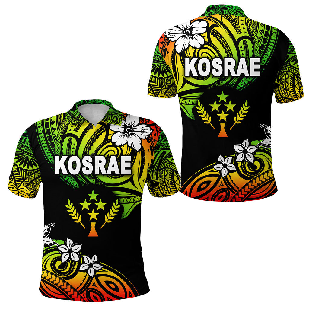 FSM Kosrae Polo Shirt Unique Vibes - Reggae