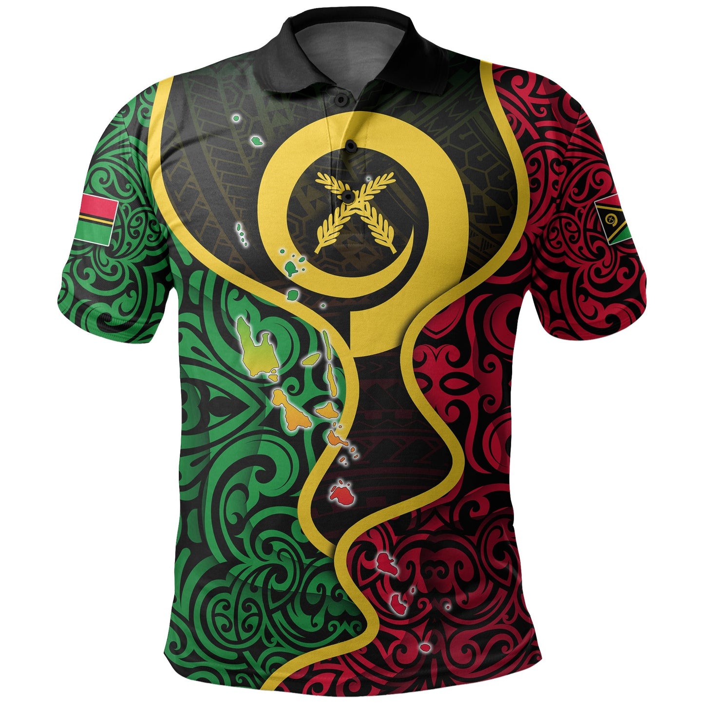 Vanuatu Polo Shirt Flag Special Style