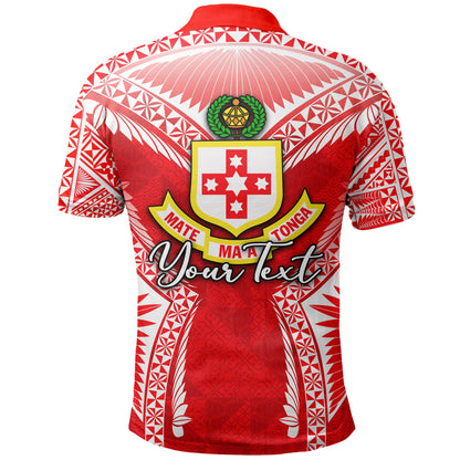 Custom PersonalisedKolisi Tonga Polo Shirt Red Style