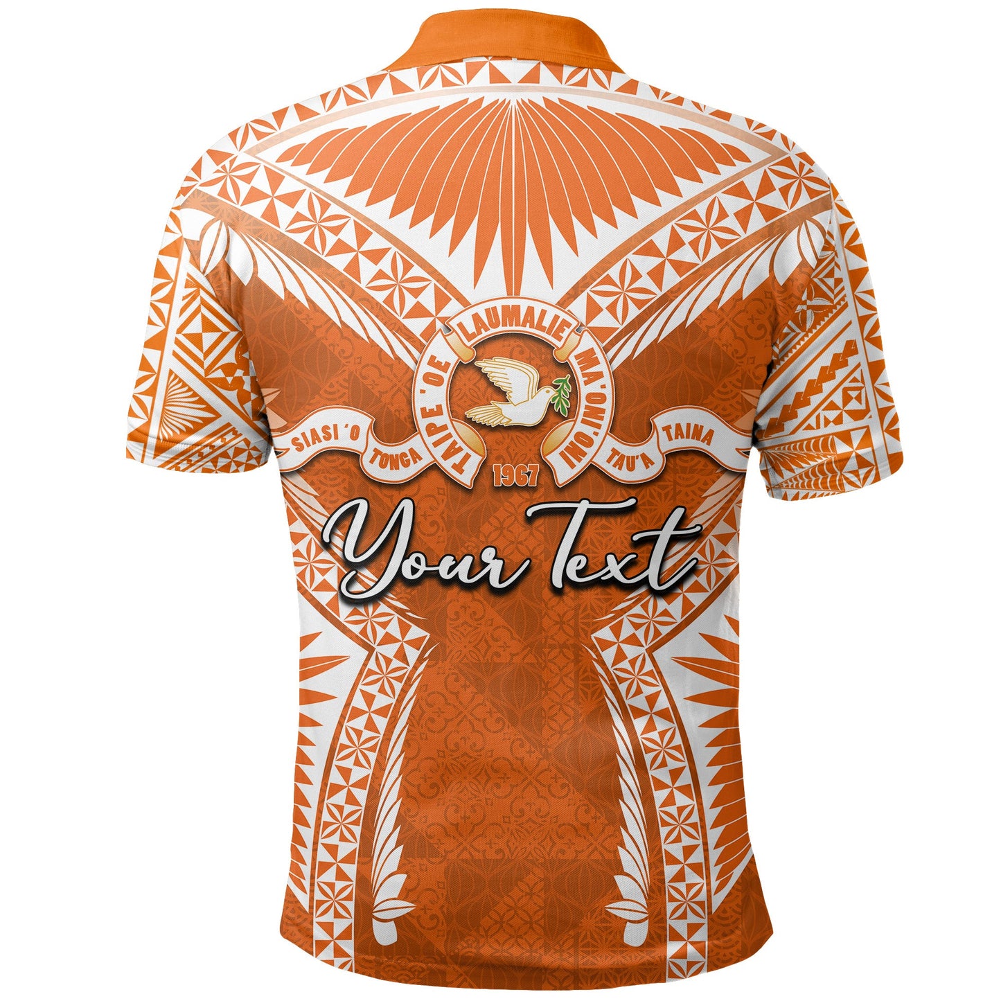 Custom PersonalisedTailulu College Polo Shirt Orange Style