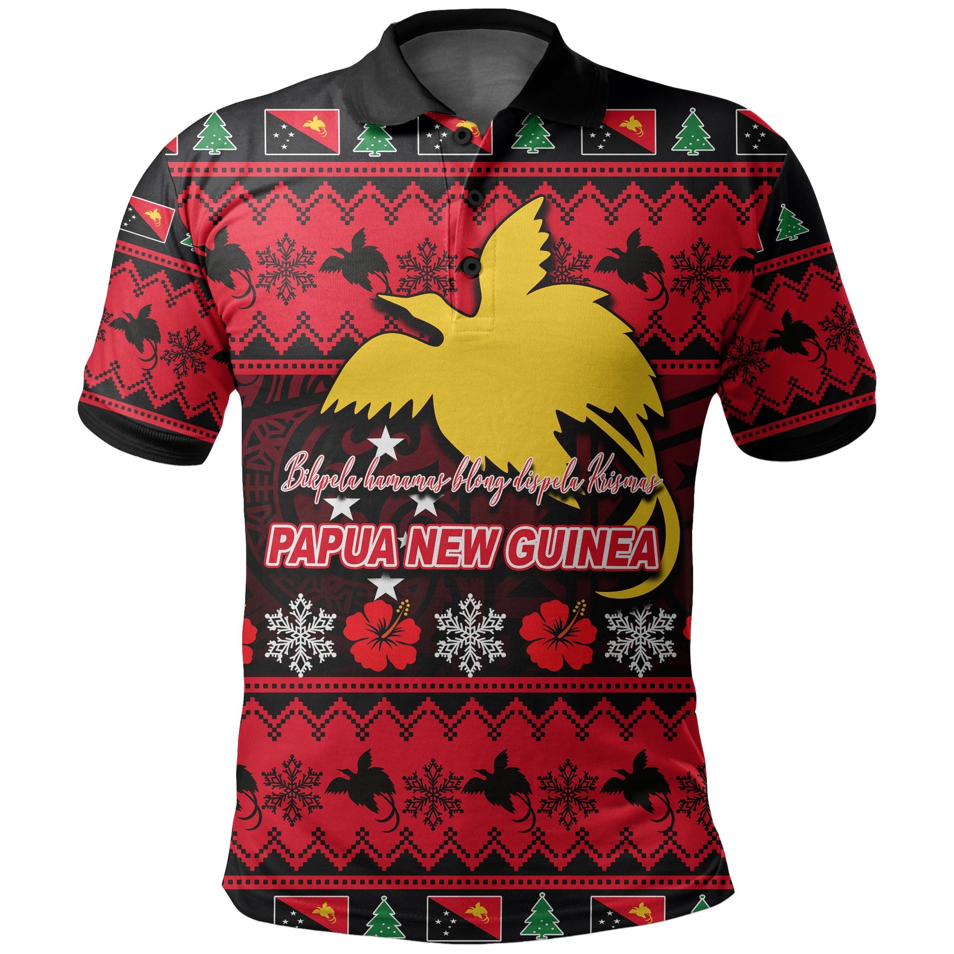 Papua New Guinea Christmas Polo Shirt
