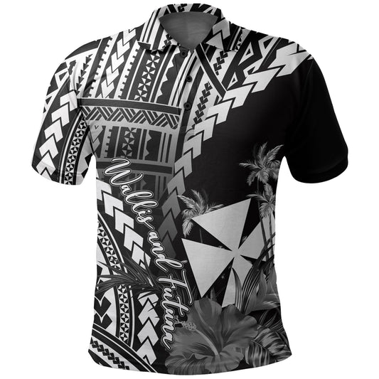 Wallis and Futuna Polo Shirt Polynesian Style White Color