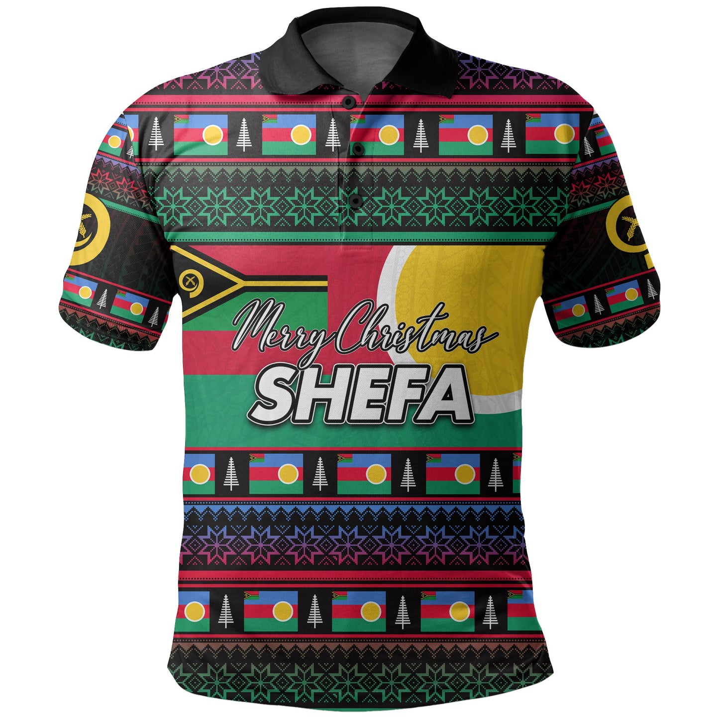 Shefa Province Polo Shirt Of Vanuatu Christmas