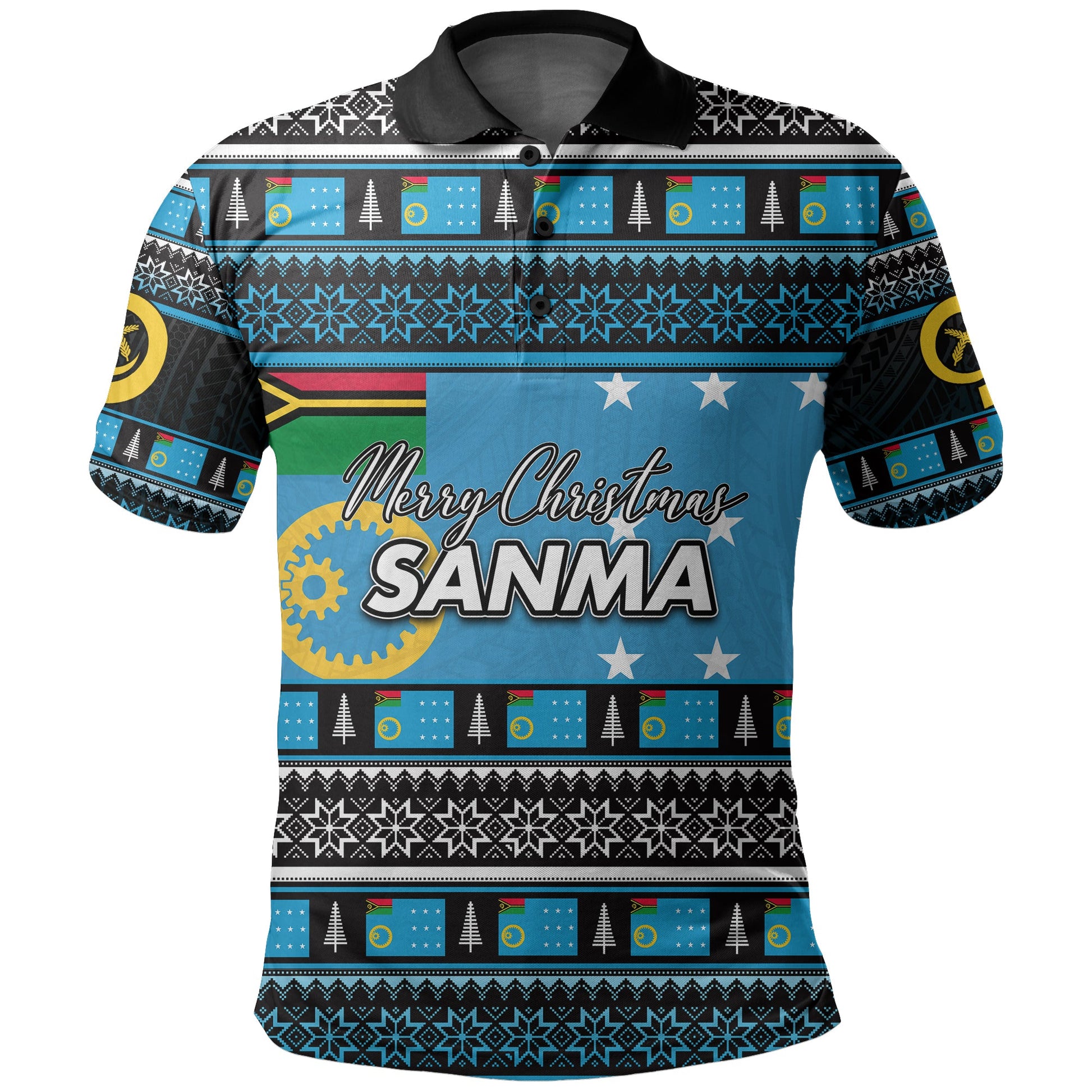 Sanma Province Polo Shirt Of Vanuatu Christmas