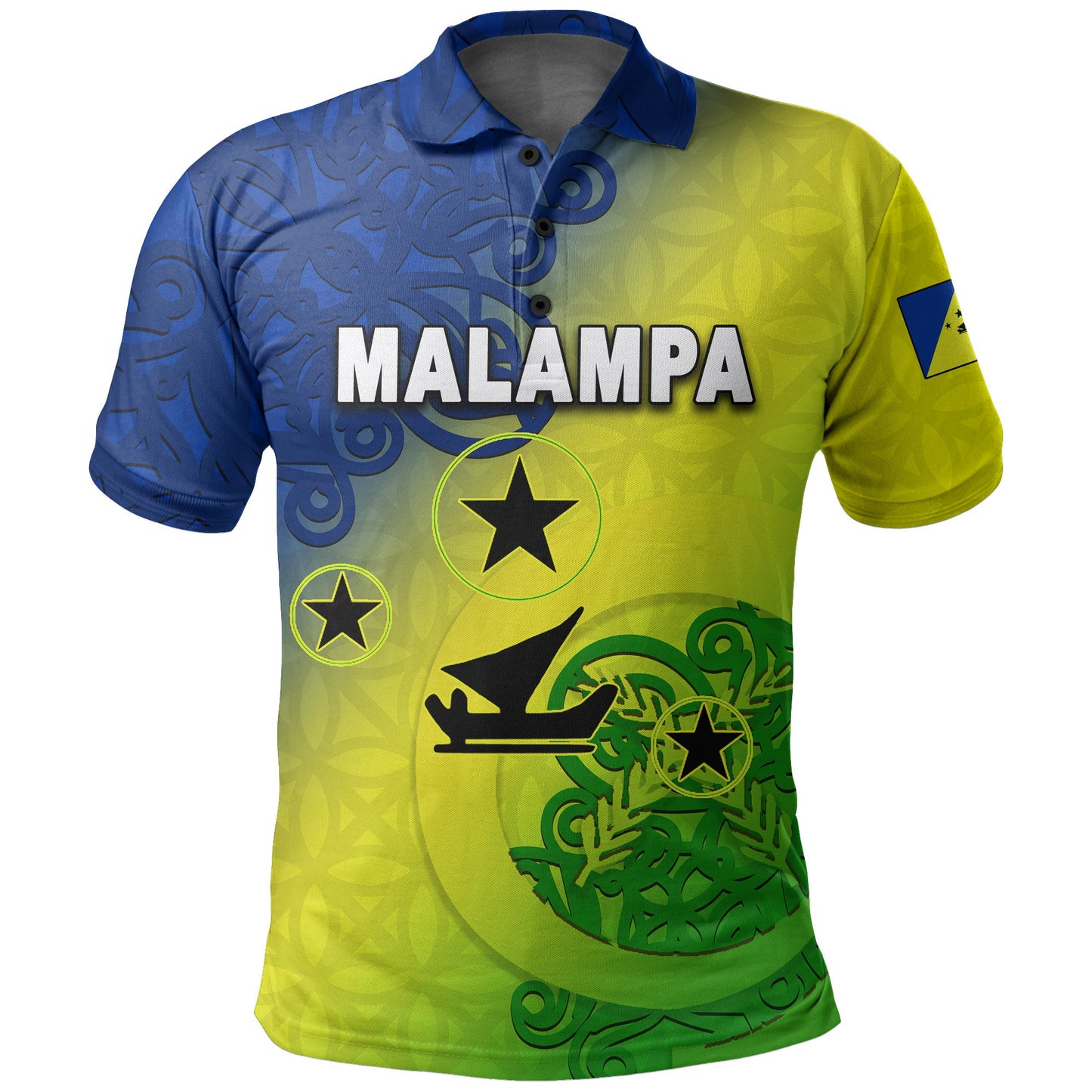 Malampa Province Polo Shirt Sand Drawing Of Vanuatu