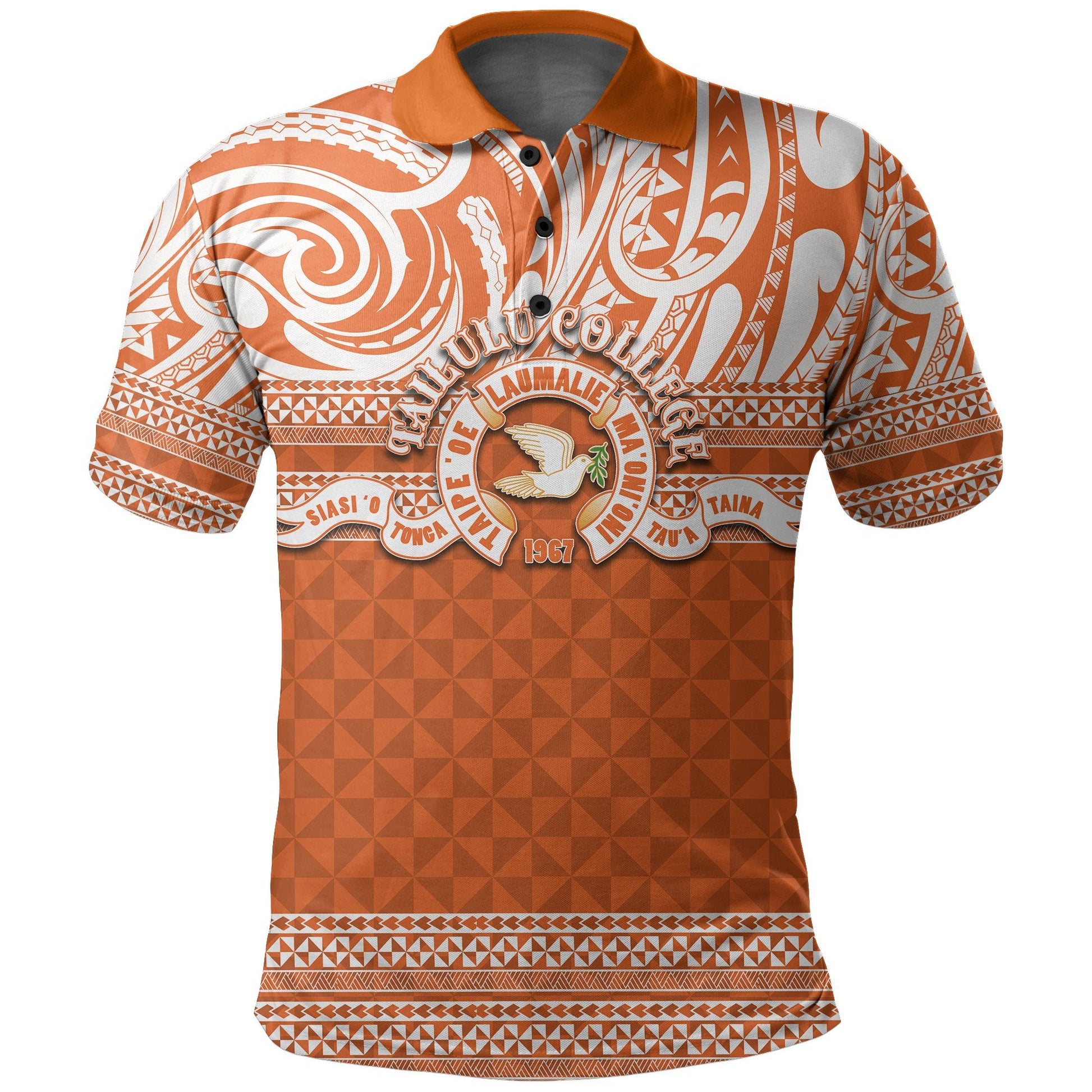 Tailulu College Polo Shirt Tonga Patterns