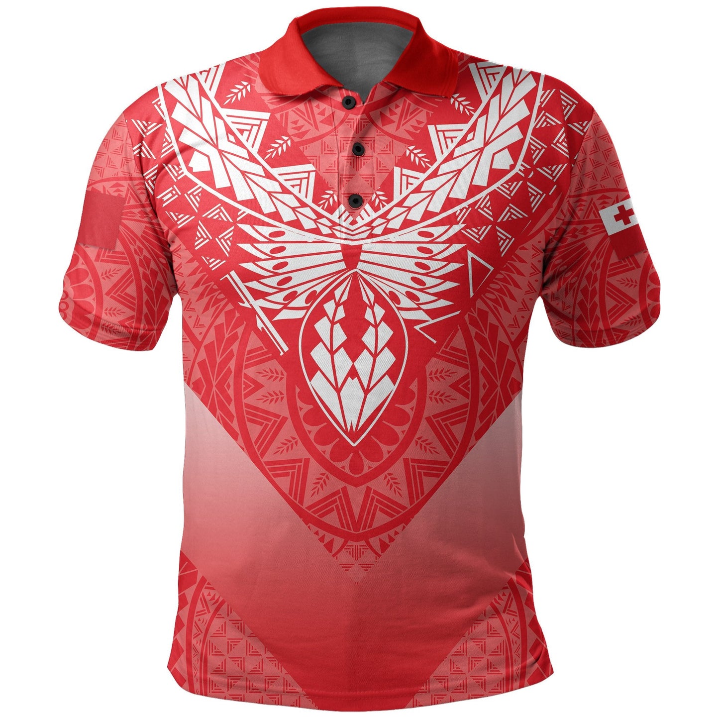 Mate Ma'a Tonga Rugby Polo Shirt Polynesian Style