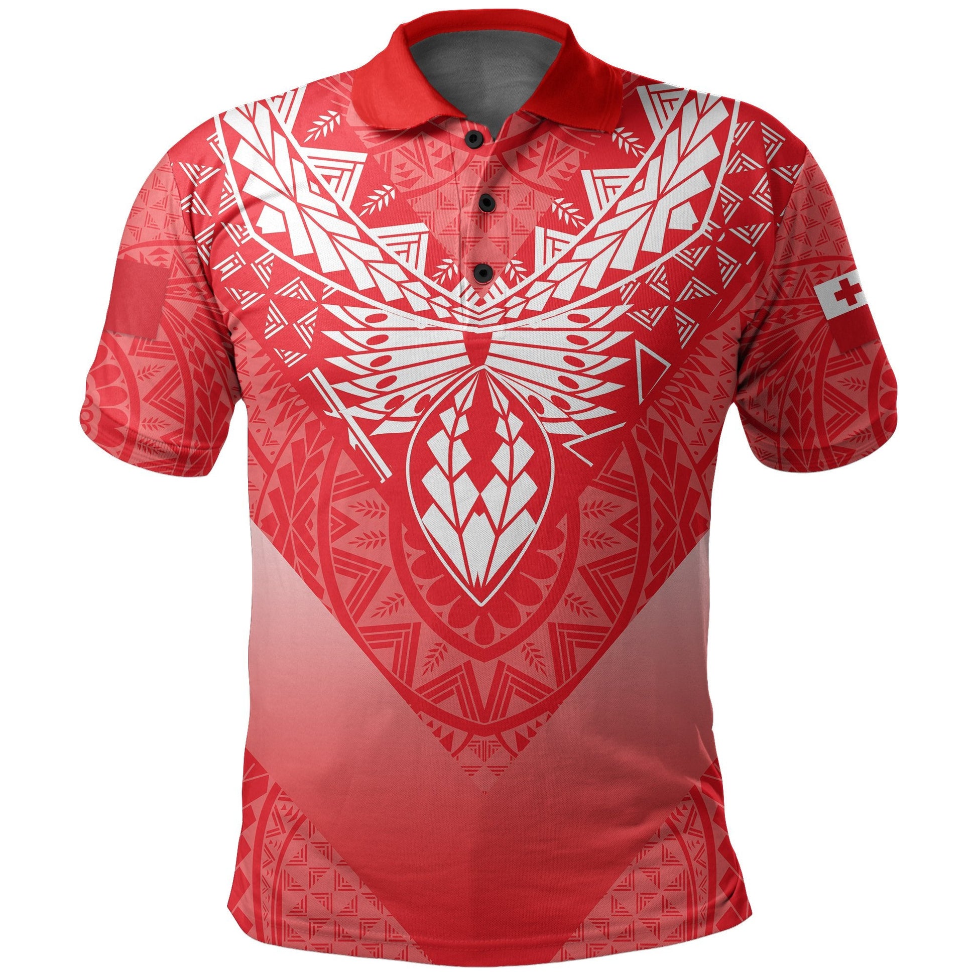 Mate Ma'a Tonga Rugby Polo Shirt Polynesian Style