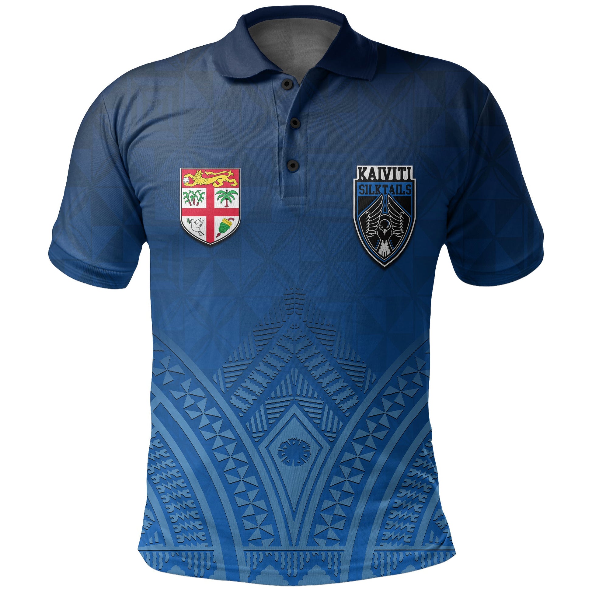 Fiji Kaiviti Silktails Rugby Polo Shirt All Over Print