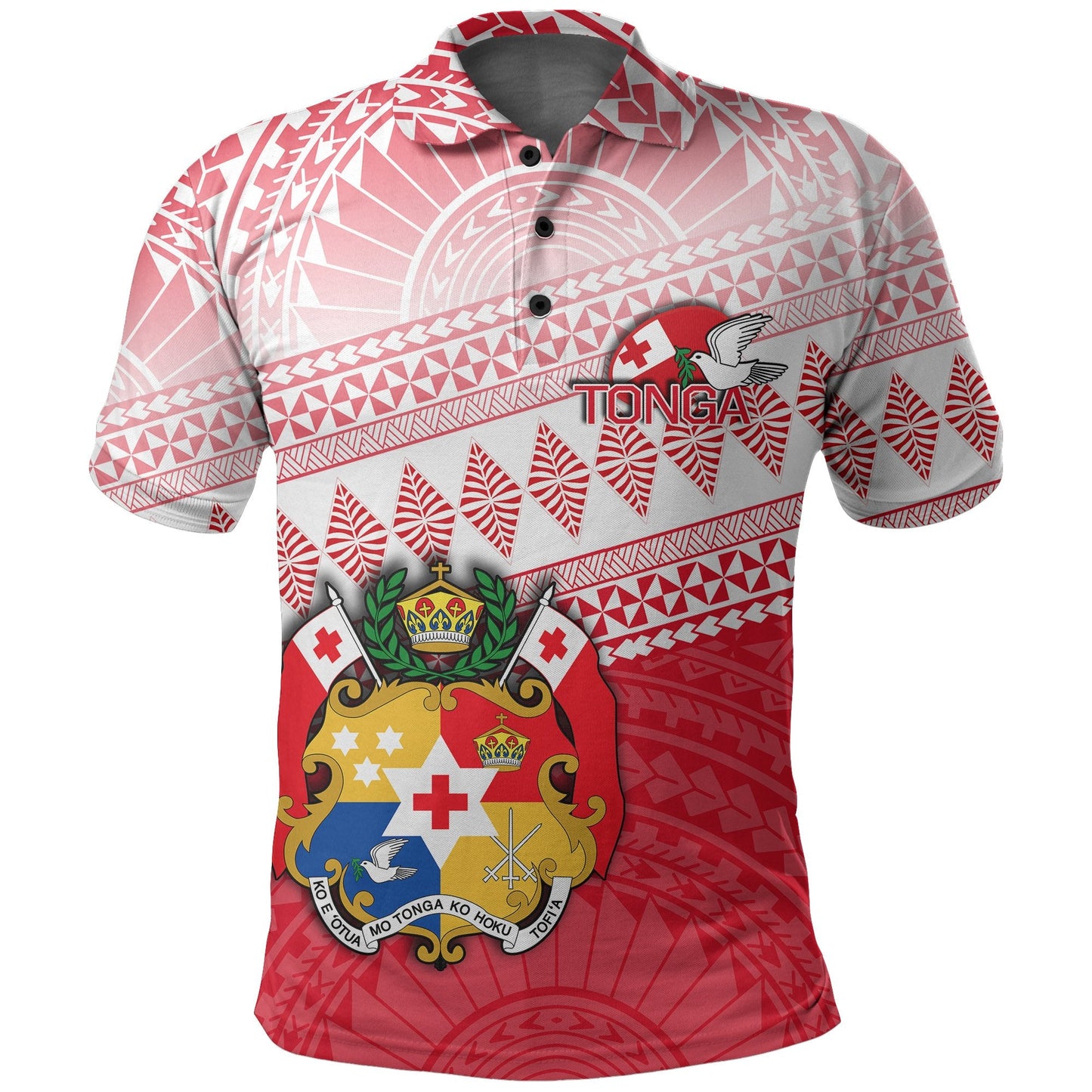 Tonga Rugby Polo Shirt Polynesian Style