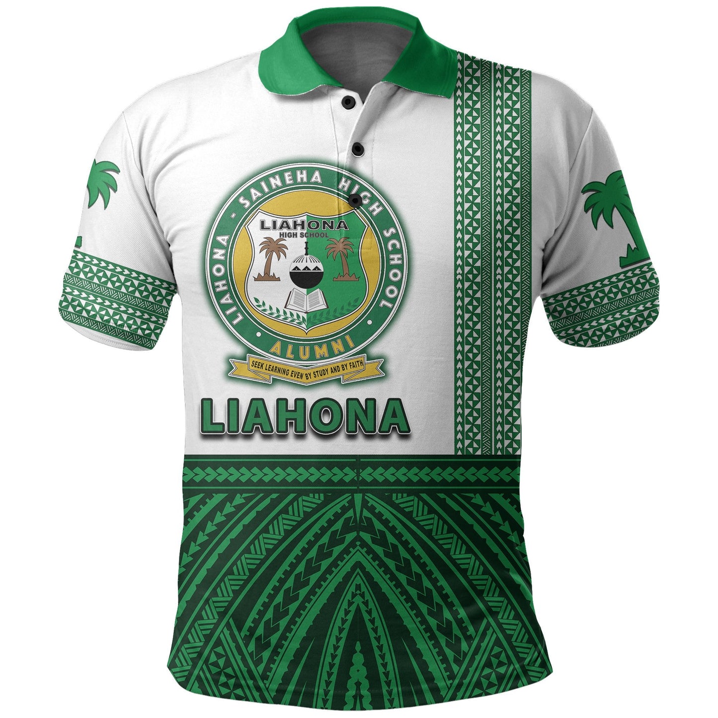 Tonga Liahona High School Polo Shirt Polynesian Style
