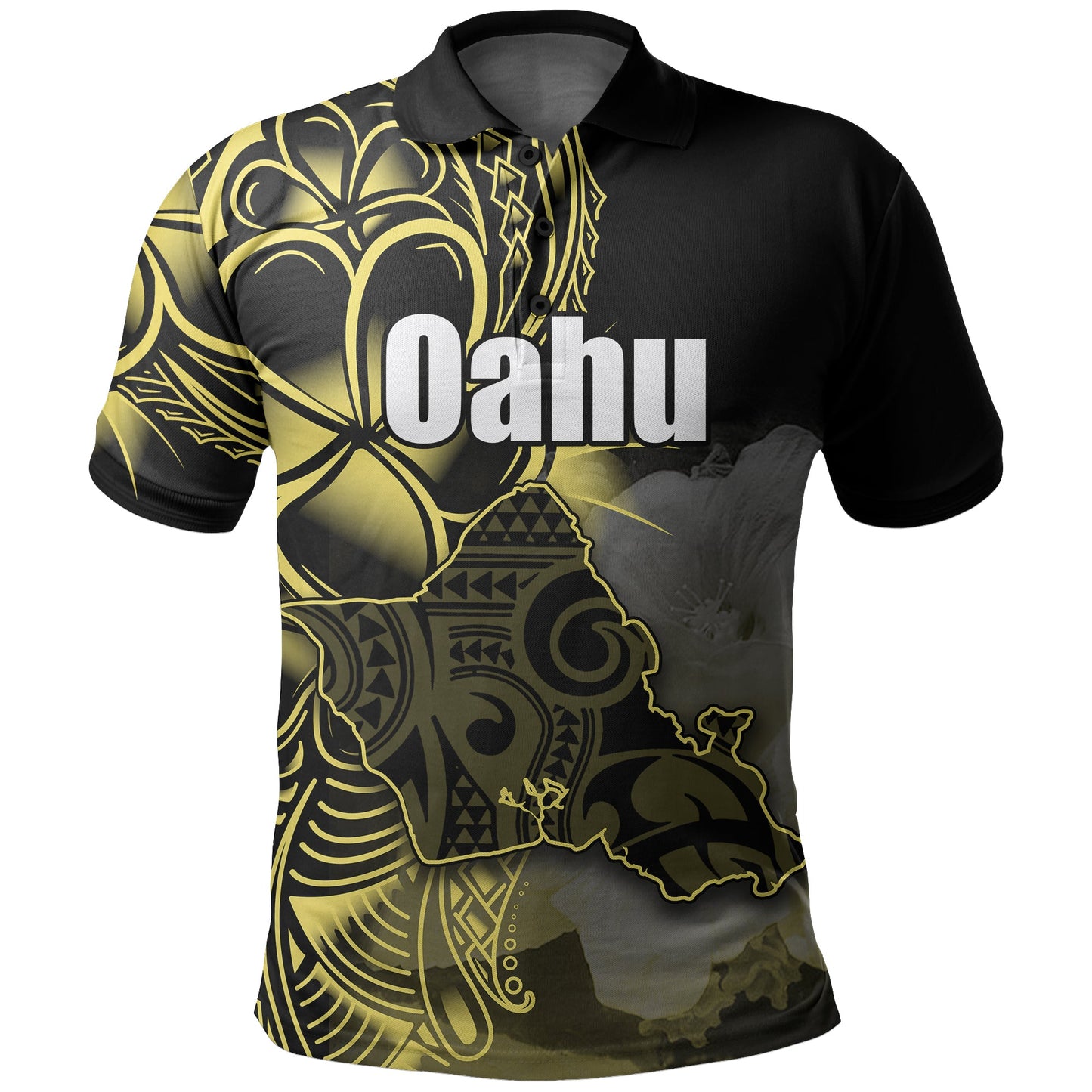 Hawaiian Islands Polo Shirt Oahu Shirt All Over Print