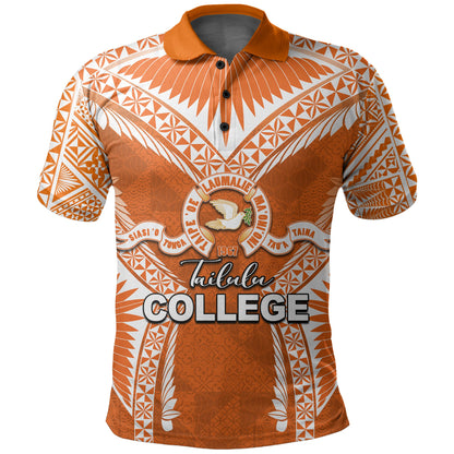 Custom PersonalisedTailulu College Polo Shirt Orange Style