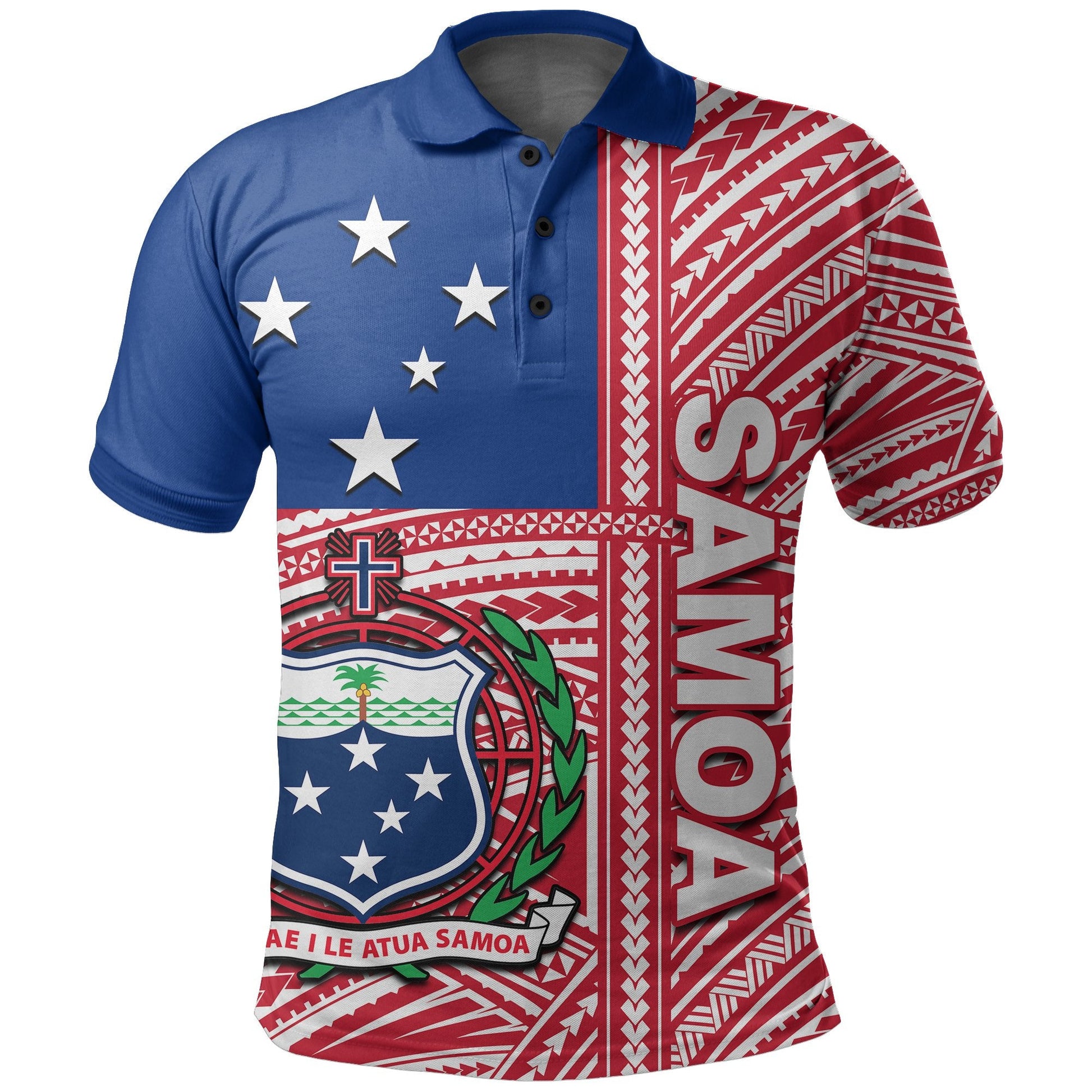 Samoa Flag Polynesian Polo Shirt