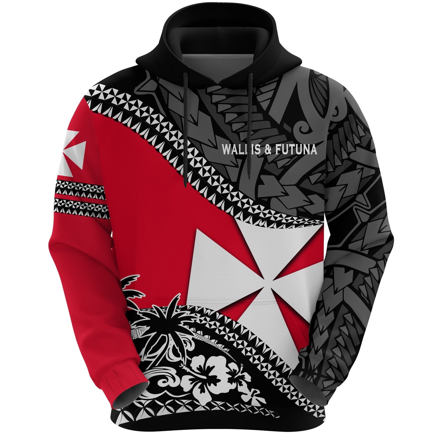 Wallis and Futuna Hoodie Fall In The Wave