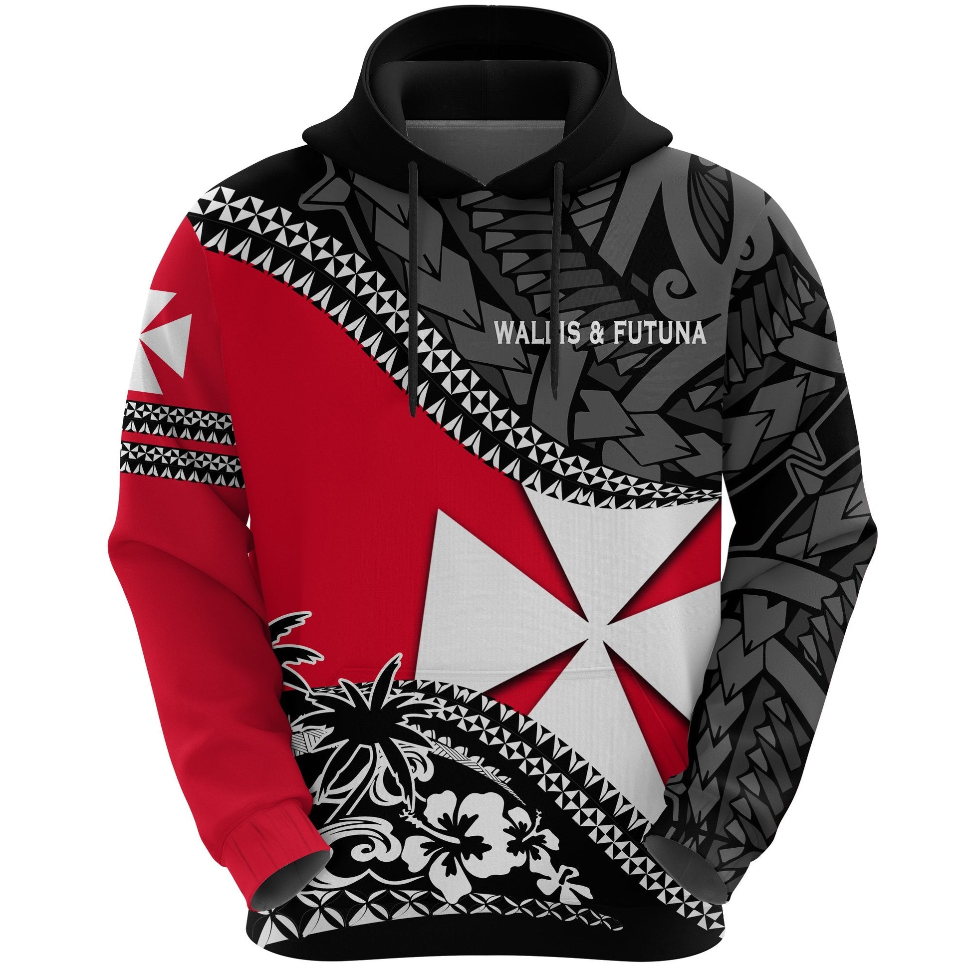 Wallis and Futuna Hoodie Fall In The Wave