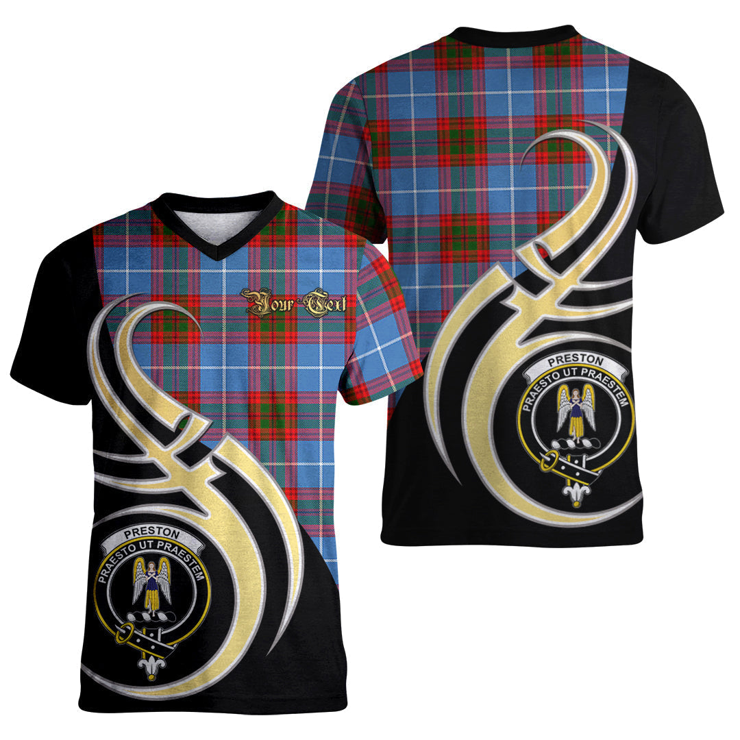 Printivon Preston Tartan Crest Believe In Me T Shirt