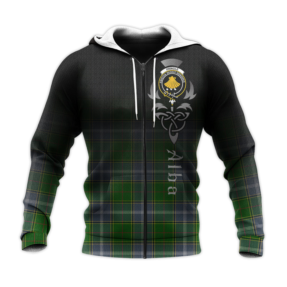 Printivon Pringle Tartan Crest Alba Celtic Hoodie