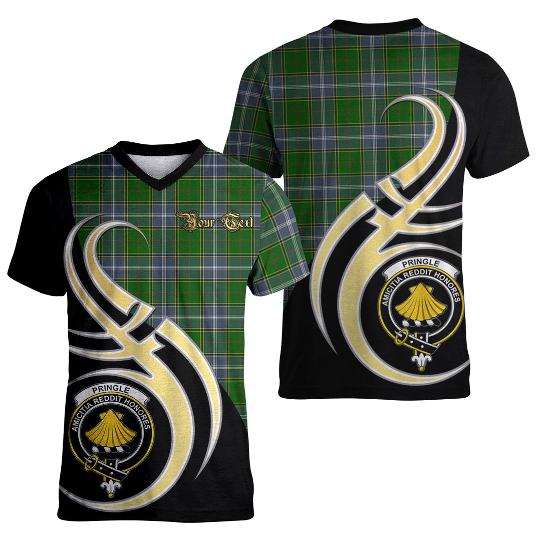 Printivon Pringle Tartan Crest Believe In Me T Shirt