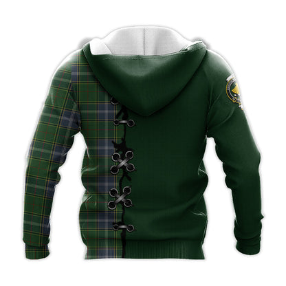 Printivon Pringle Tartan Hoodie Lion Rampant And Celtic Thistle Style