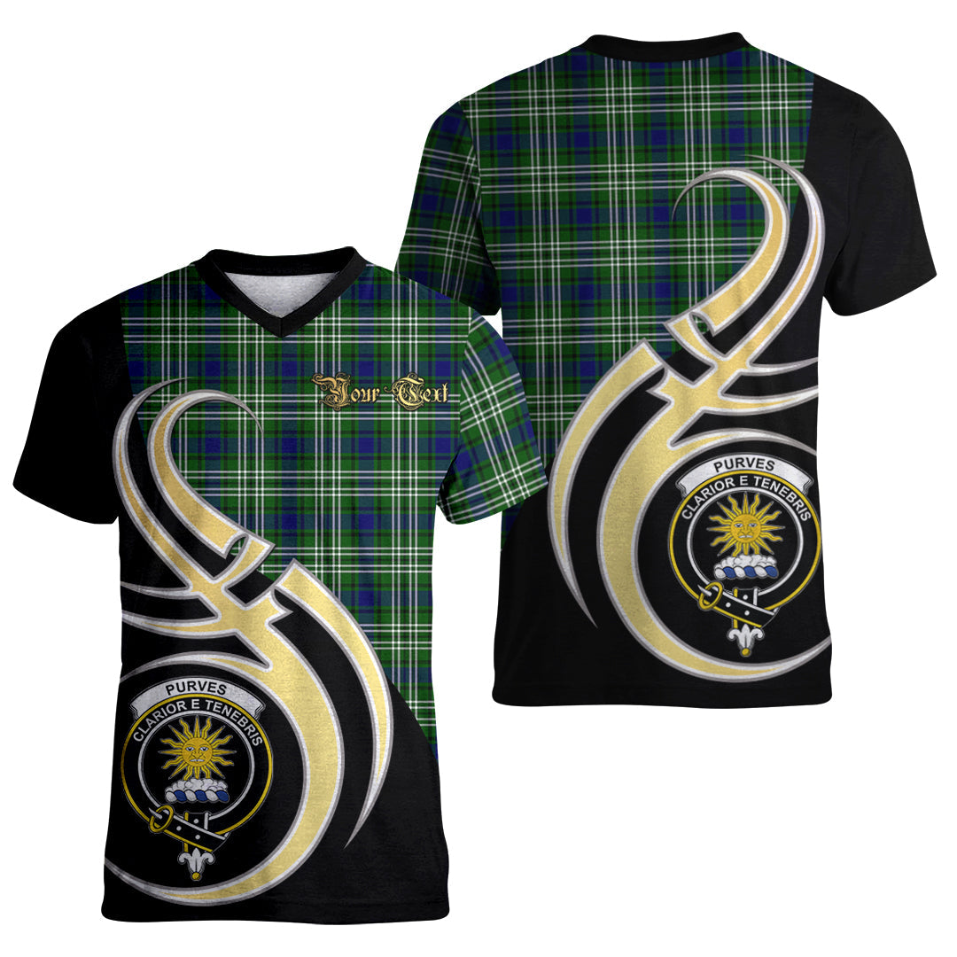 Printivon Purves Tartan Crest Believe In Me T Shirt