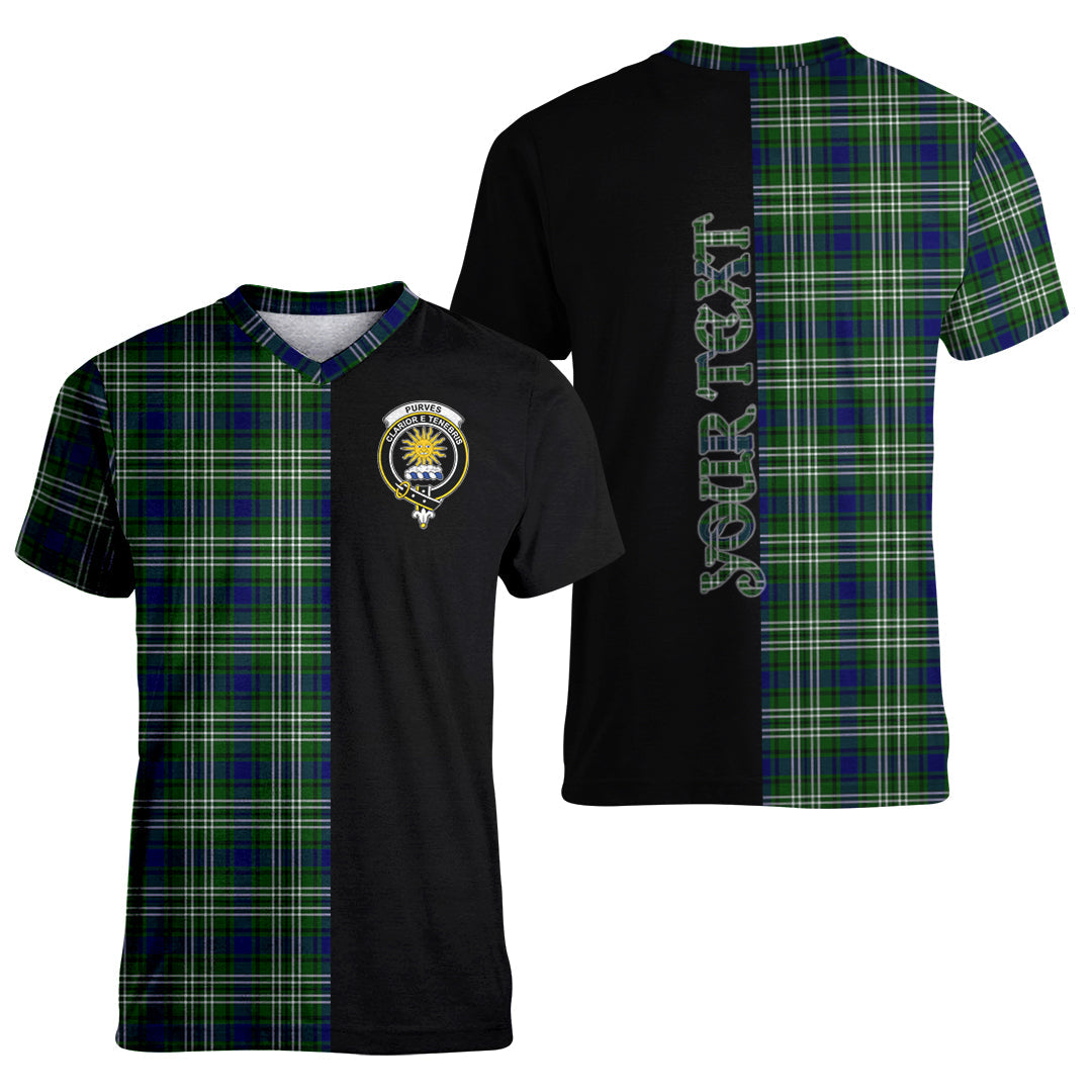 Printivon Purves Tartan Personalize Half T shirt