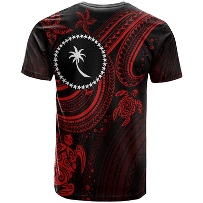 Chuuk Custom Personalised T-Shirt - Red Turtle