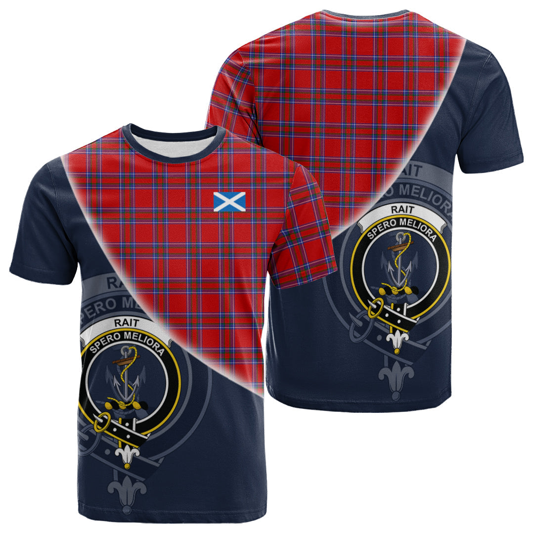 Printivon Rait Tartan Scottish Crest T Shirt