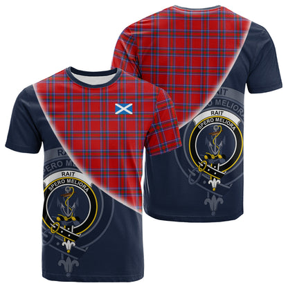 Printivon Rait Tartan Scottish Crest T Shirt