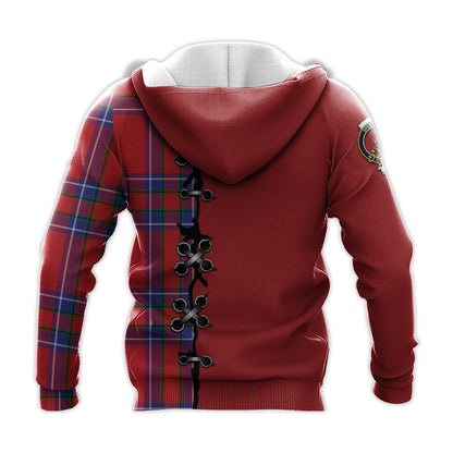 Printivon Rait Tartan Hoodie Lion Rampant And Celtic Thistle Style