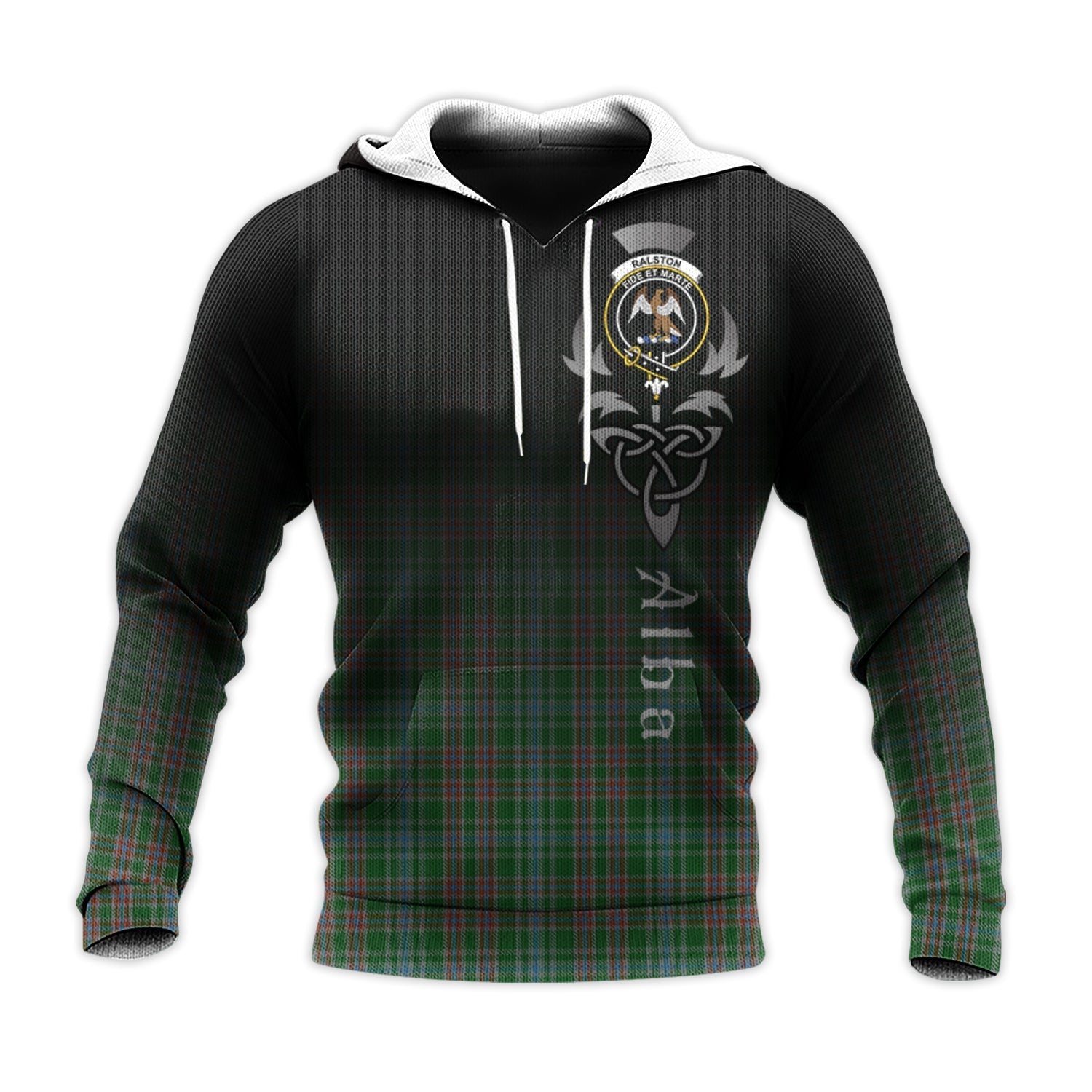 Printivon Ralston Usa Tartan Crest Alba Celtic Hoodie