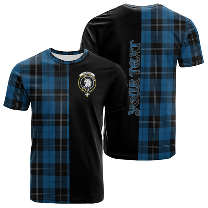 Printivon Ramsay Blue Hunting Tartan Personalize Half T shirt