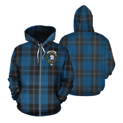 Printivon Ramsay Blue Hunting Tartan Hoodie
