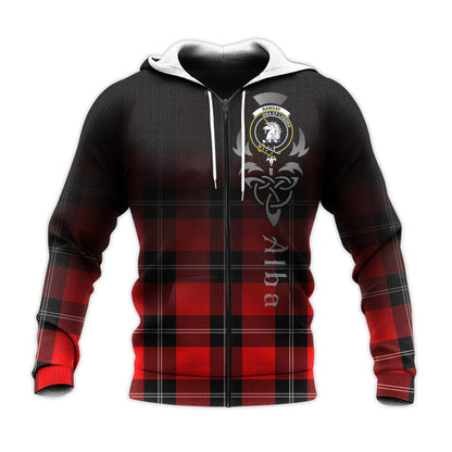 Printivon Ramsay Modern Tartan Crest Alba Celtic Hoodie