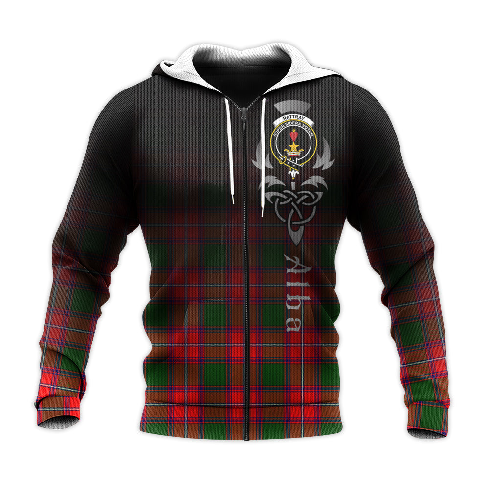Printivon Rattray Modern Tartan Crest Alba Celtic Hoodie