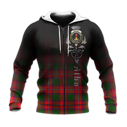 Printivon Rattray Modern Tartan Crest Alba Celtic Hoodie