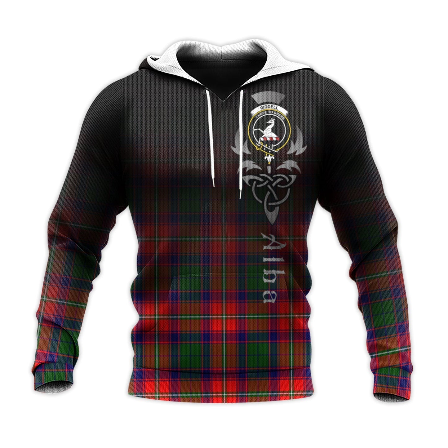 Printivon Riddell Tartan Crest Alba Celtic Hoodie