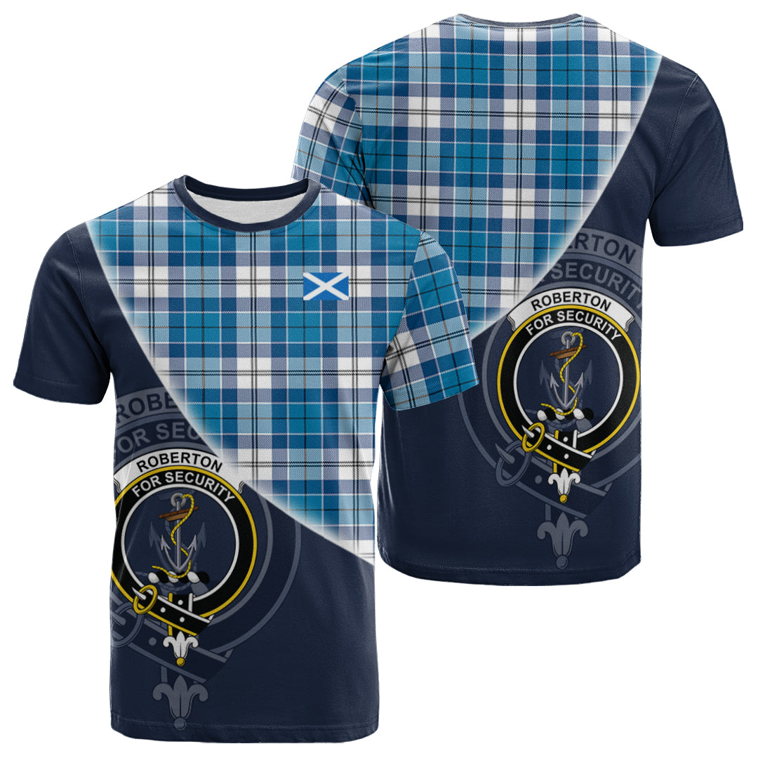 Printivon Roberton Tartan Scottish Crest T Shirt