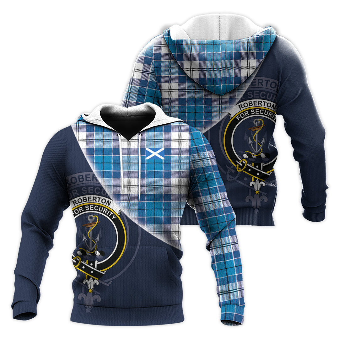 Printivon Roberton Tartan Scottish Crest Hoodie