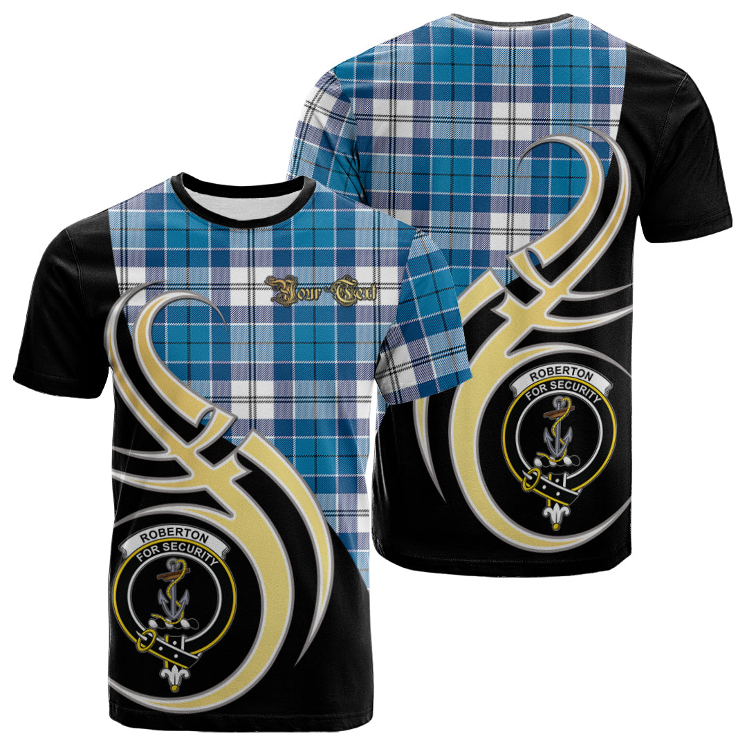Printivon Roberton Tartan Crest Believe In Me T Shirt