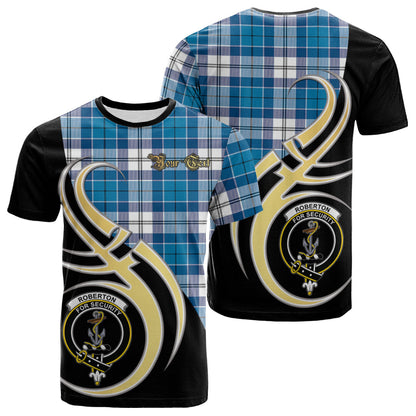 Printivon Roberton Tartan Crest Believe In Me T Shirt