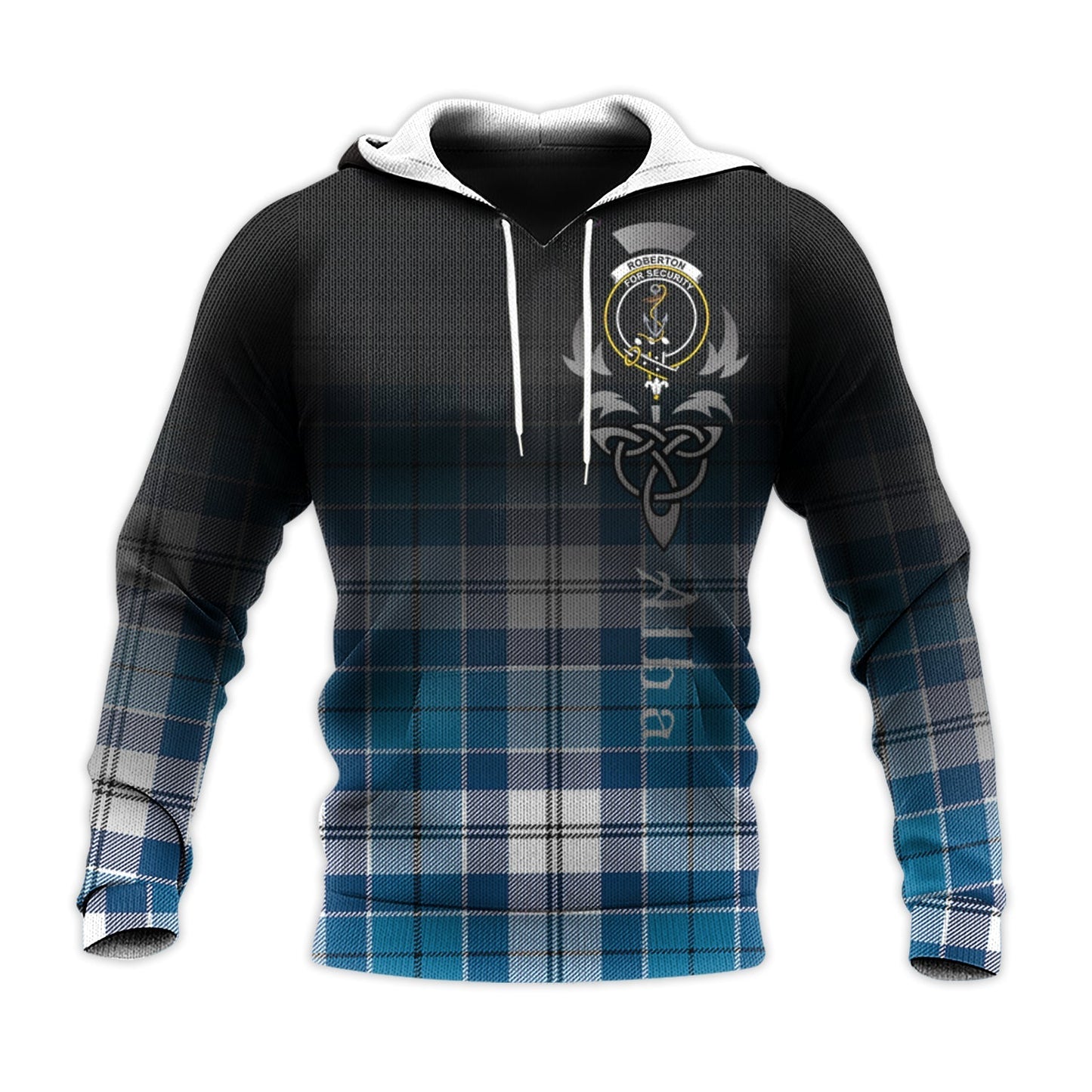 Printivon Roberton Tartan Crest Alba Celtic Hoodie